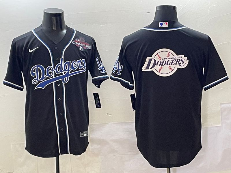 Men 2025 Los Angeles Dodgers Blank Black Three generations Fashion Nike MLB Jersey style 20